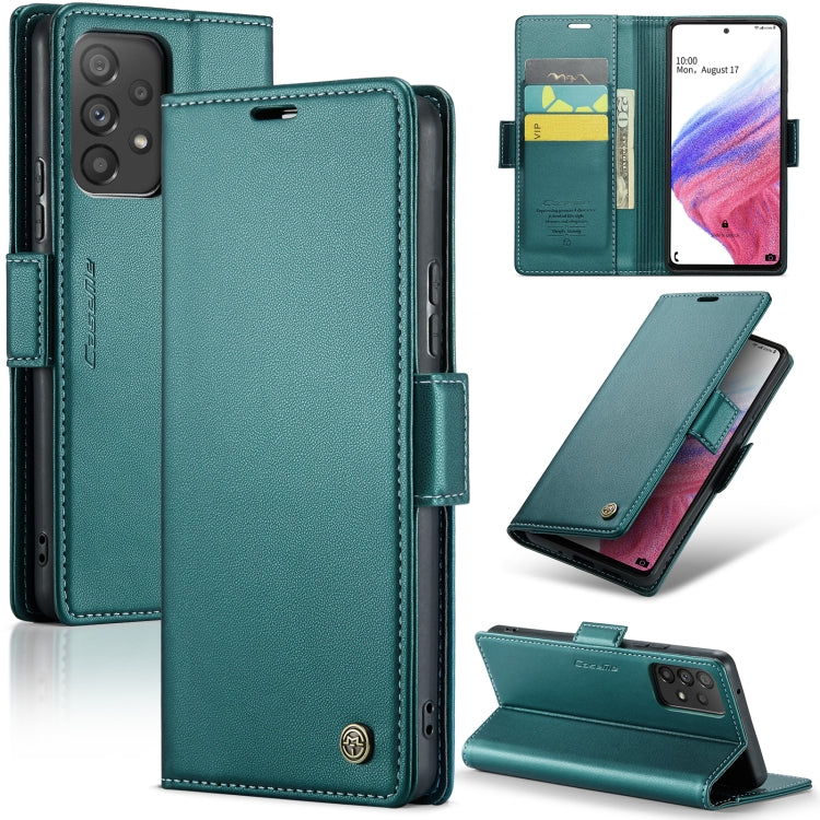 Samsung Galaxy A53 Leather Case - RFID, Wallet, Stand, Card Slot, Litchi Texture