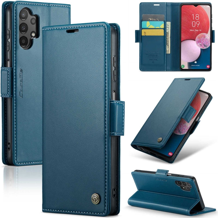 Samsung Galaxy A13/A04/M13 5G Butterfly Buckle Leather Case - RFID, Card Slot, Stand Feature