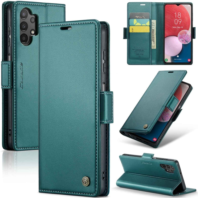 Samsung Galaxy A13/A04/M13 5G Butterfly Buckle Leather Case - RFID, Card Slot, Stand Feature