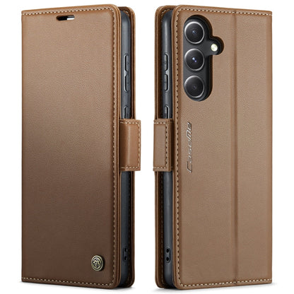 Samsung Galaxy S23 FE 5G Leather Case - RFID, Butterfly Buckle, Litchi Texture