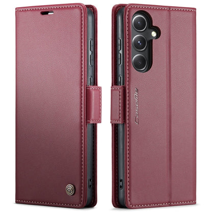 Samsung Galaxy S23 FE 5G Leather Case - RFID, Butterfly Buckle, Litchi Texture