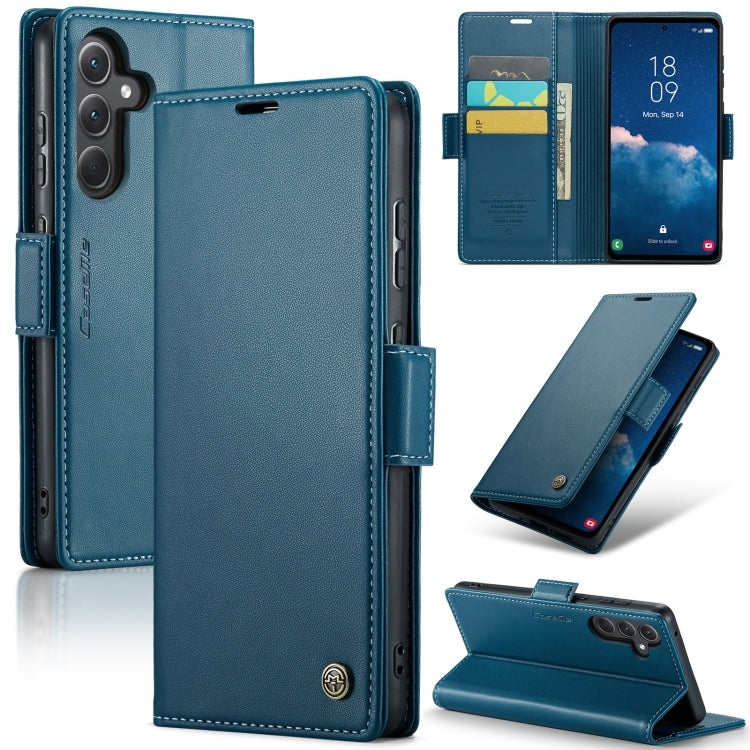 Samsung Galaxy A35 5G Case - RFID Leather, Butterfly Buckle, Litchi Texture, Card Slot