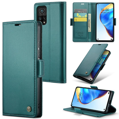 Xiaomi Mi 10T 5G／10T Pro 5G Leather Case - RFID Anti-Theft, Litchi Texture, Wallet & Stand Design