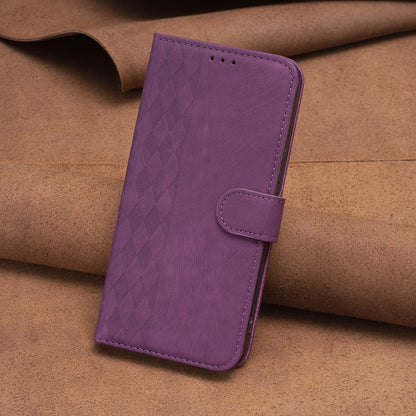 Samsung Galaxy S23 FE 5G Case - Embossed Plaid Leather Wallet Cover with Card Slots, Kickstand, and 360 degree Protection