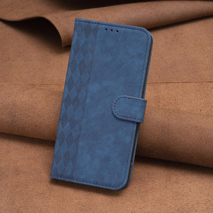 Google Pixel 7 Case - Embossed Plaid Leather Wallet Cover with Card Slots, Kickstand, and 360 degree Protection