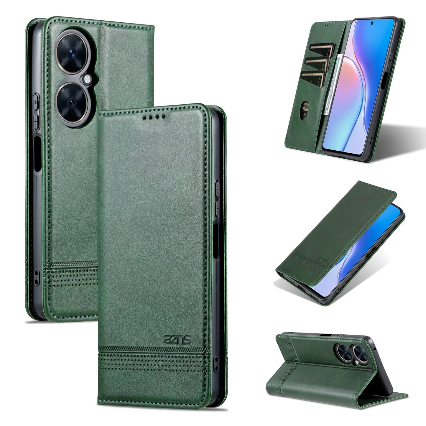 Huawei Maimang 20 Leather Wallet Case with Card Holder & Magnetic Closure