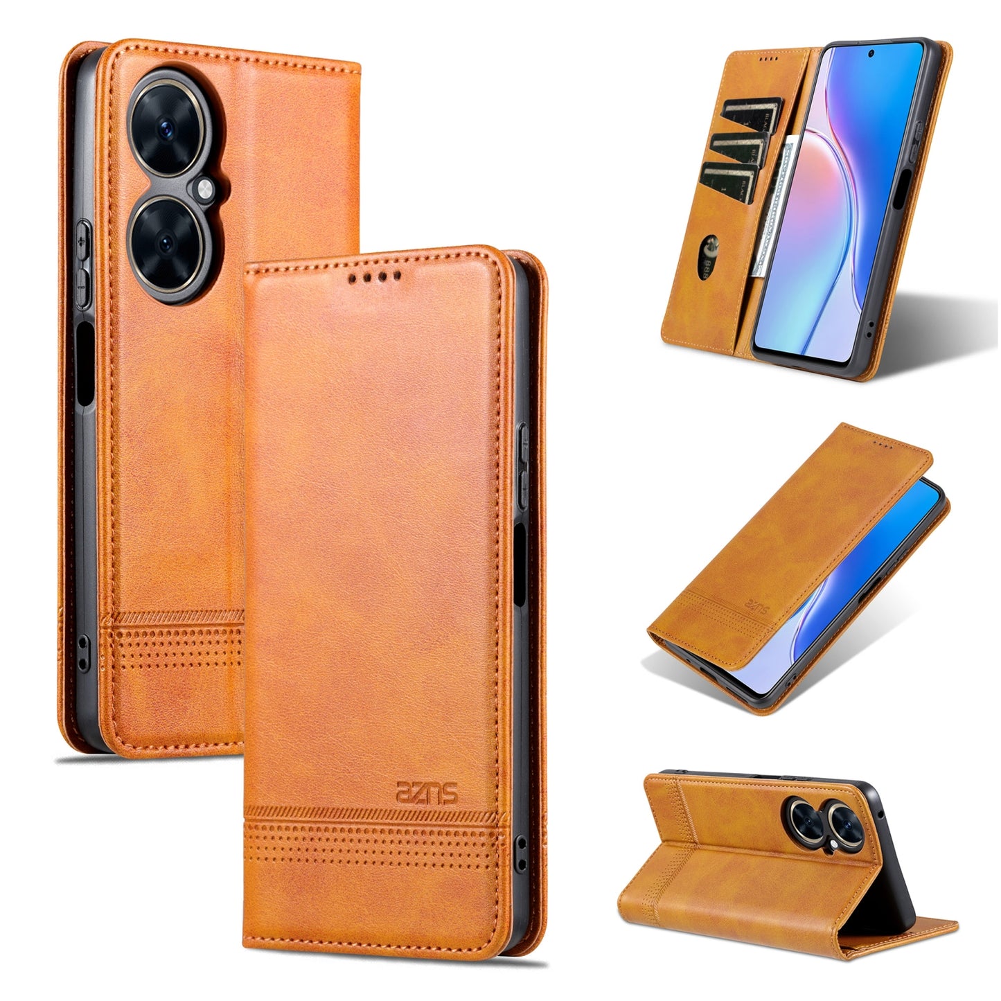 Huawei Maimang 20 Leather Wallet Case with Card Holder & Magnetic Closure