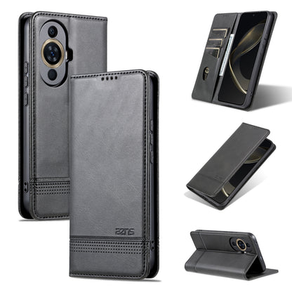 Huawei Nova 11 Leather Wallet Case with Card Holder & Magnetic Closure