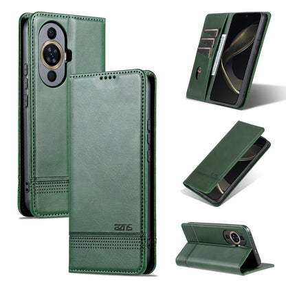 Huawei Nova 11 Leather Wallet Case with Card Holder & Magnetic Closure