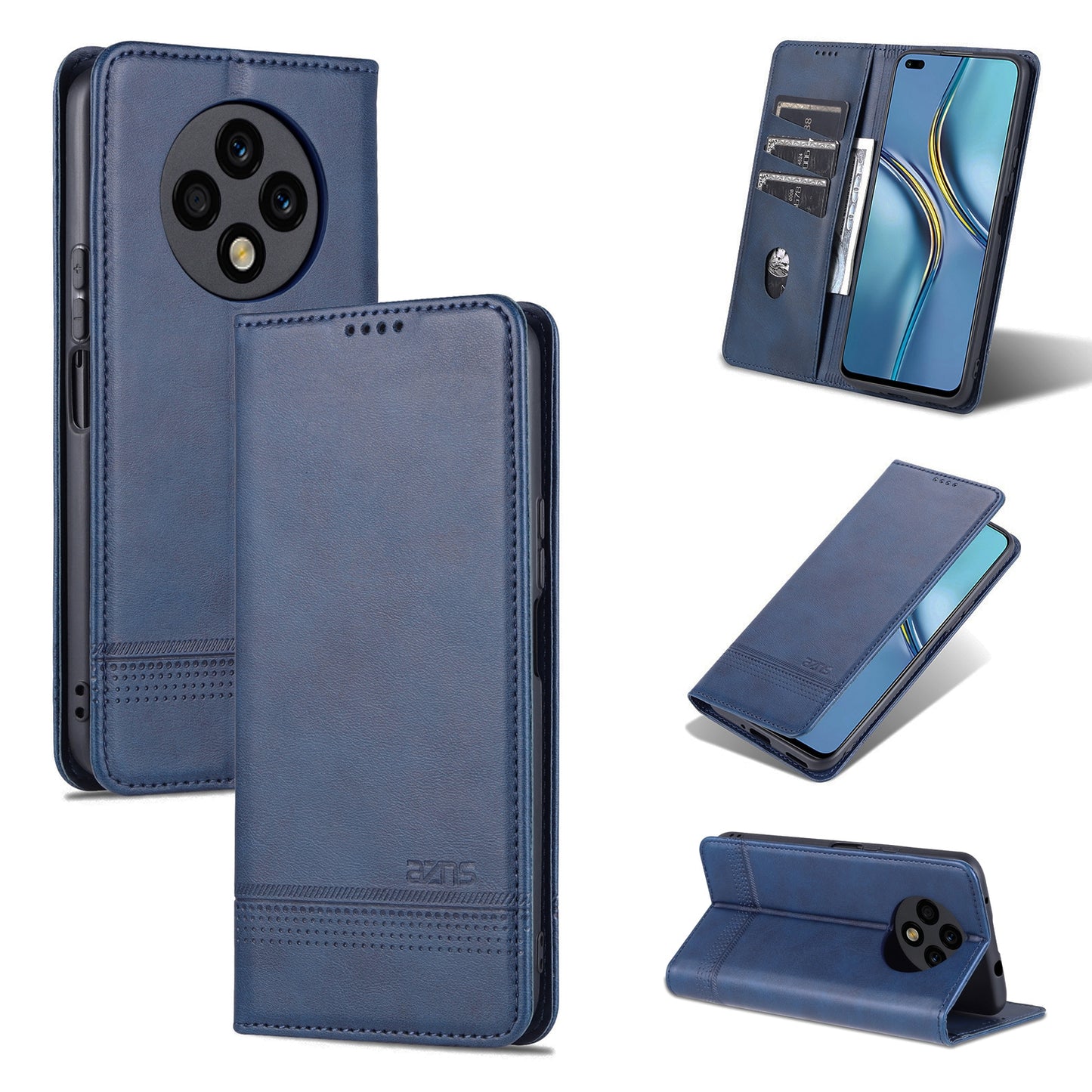 Huawei Enjoy 60 Pro Leather Wallet Case with Card Holder & Magnetic Closure