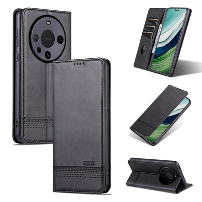 Huawei Mate 60 Leather Wallet Case with Card Holder & Magnetic Closure