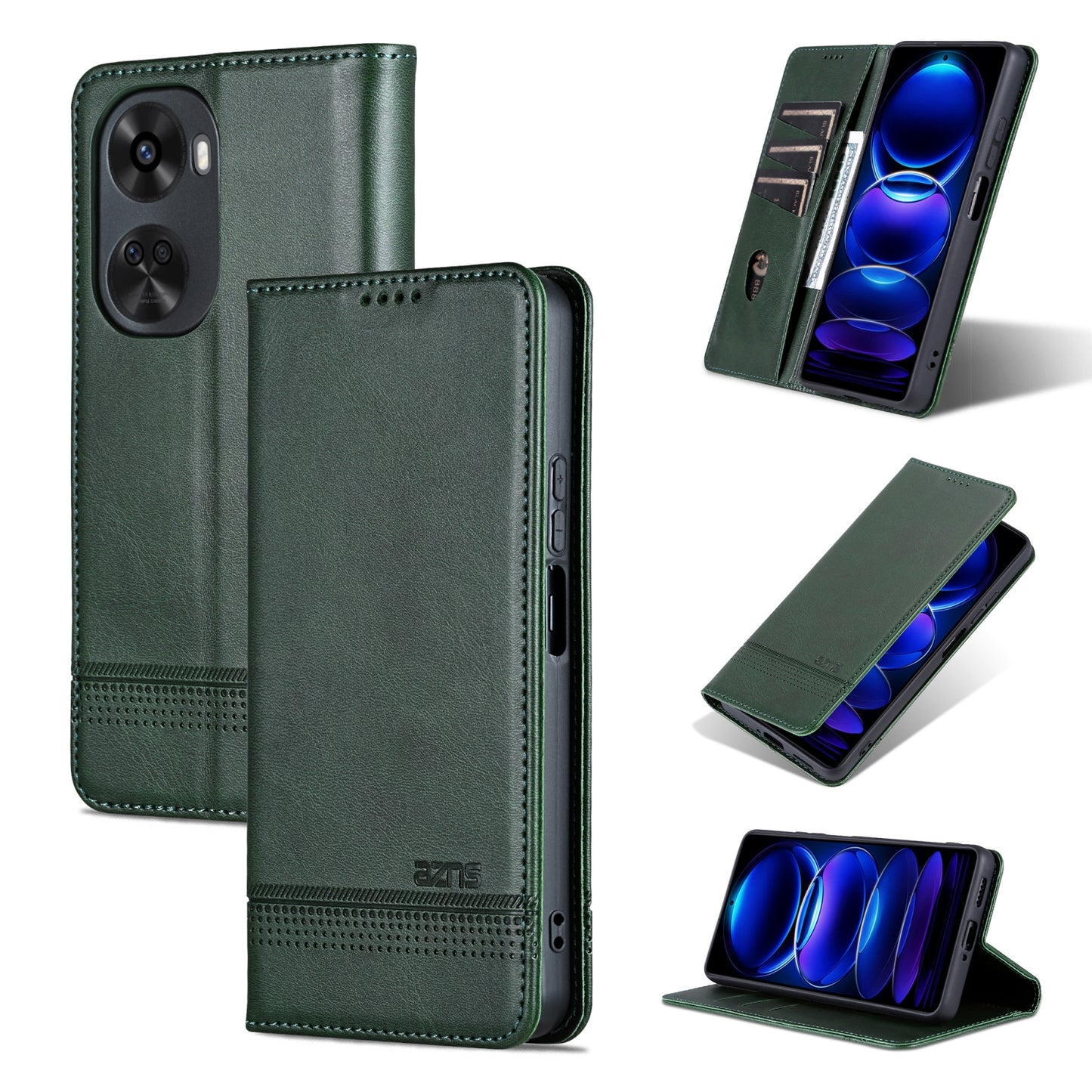 Huawei Nova 11 SE Leather Wallet Case with Card Holder & Magnetic Closure