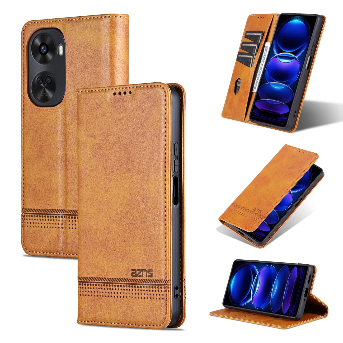 Huawei Nova 11 SE Leather Wallet Case with Card Holder & Magnetic Closure