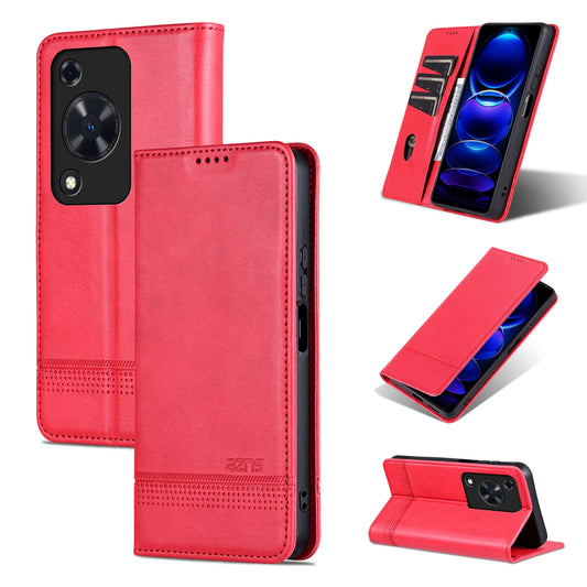 Huawei Enjoy 70 Leather Wallet Case with Card Holder & Magnetic Closure