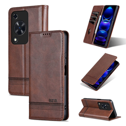 Huawei Enjoy 70 Leather Wallet Case with Card Holder & Magnetic Closure