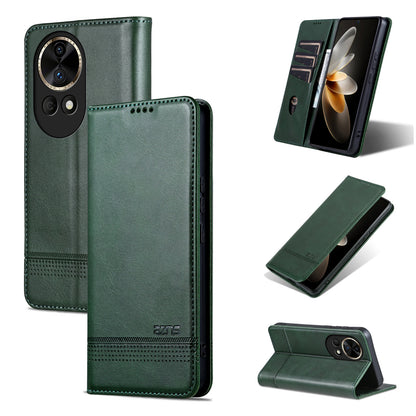 Huawei Nova 12 Leather Wallet Case with Card Holder & Magnetic Closure