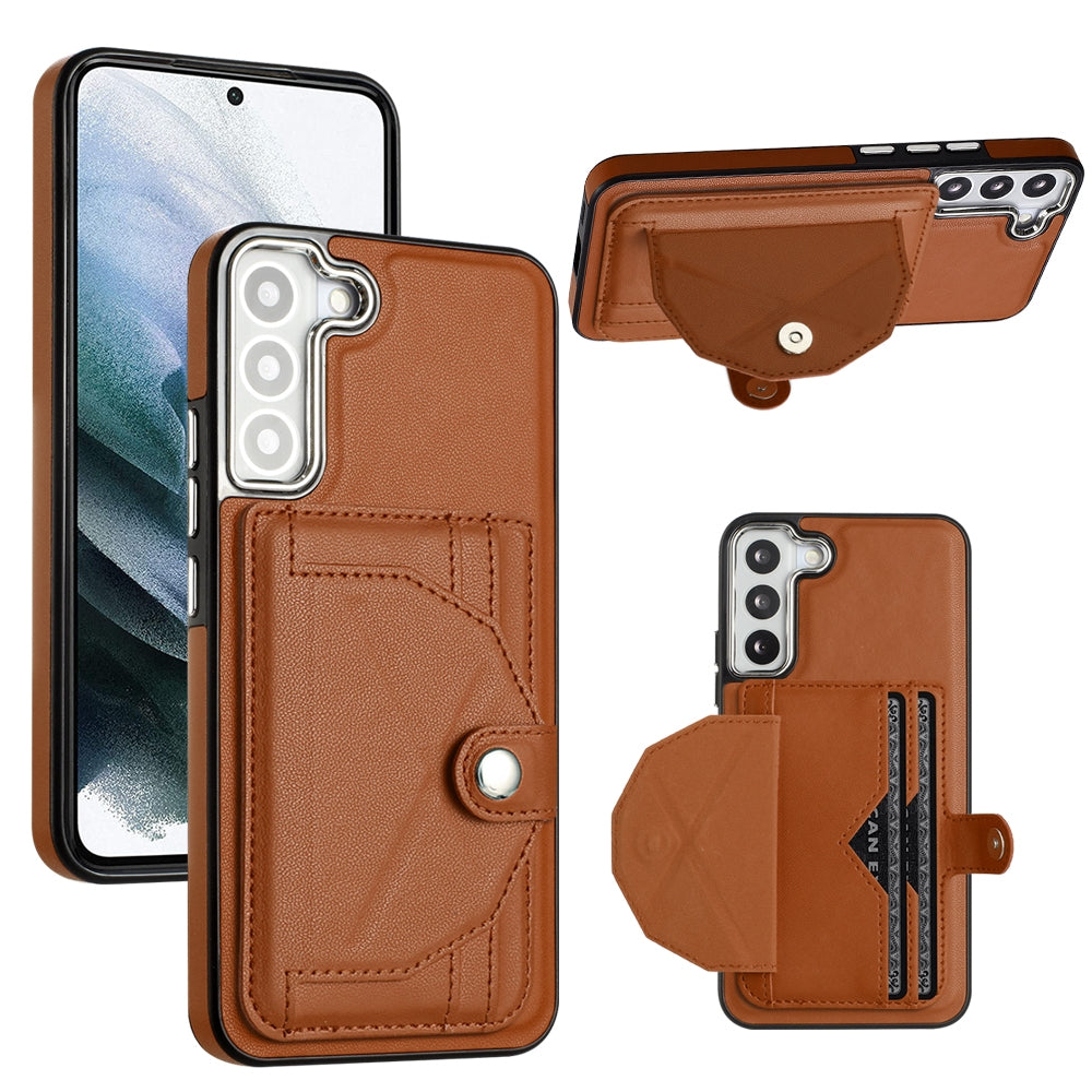 Samsung Galaxy S22+ 5G Leather Case - Shockproof with Card Holder, Durable Design