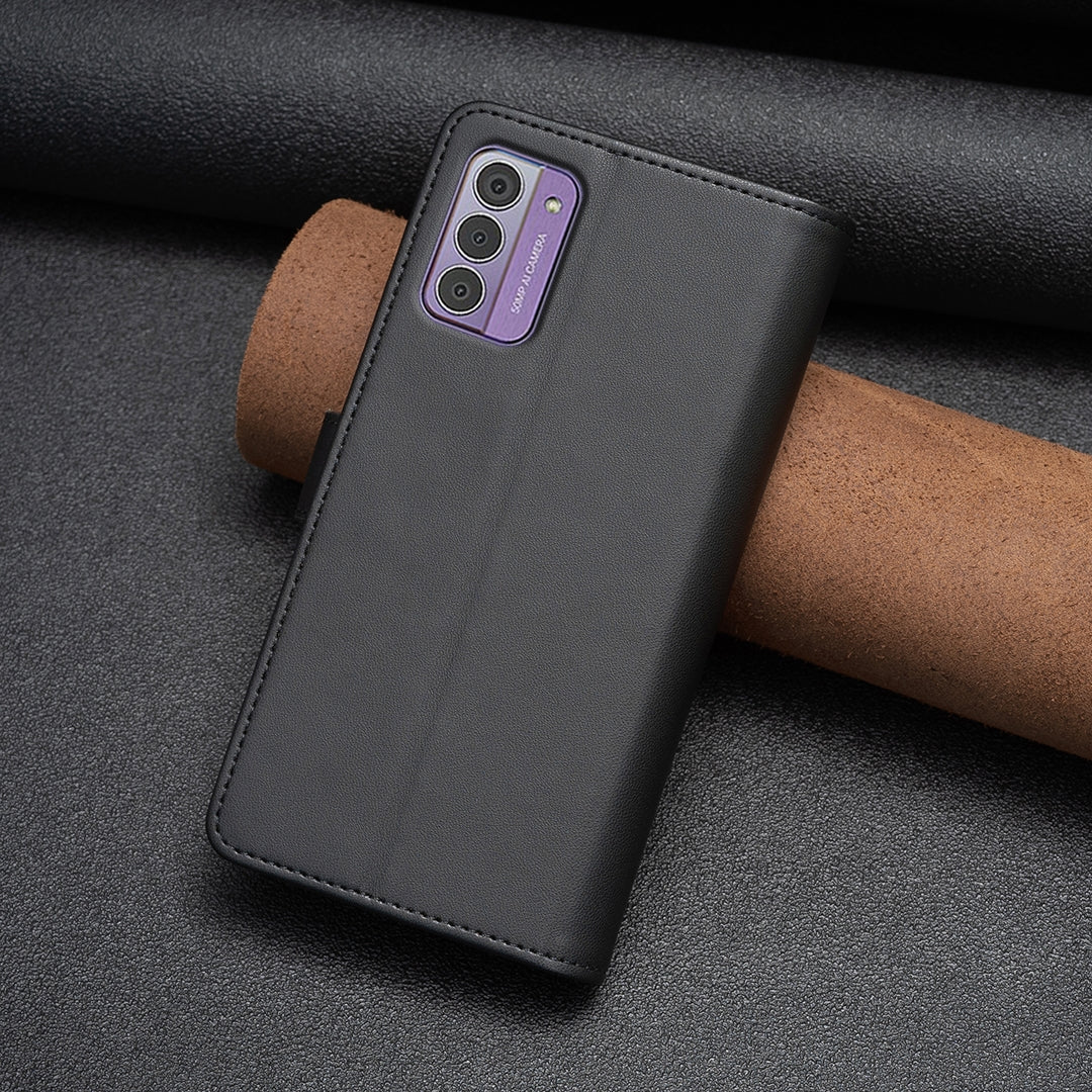 Nokia G42 Leather Flip Phone Case with Zipper Wallet and 9 Card Slots, Durable PU + TPU Material