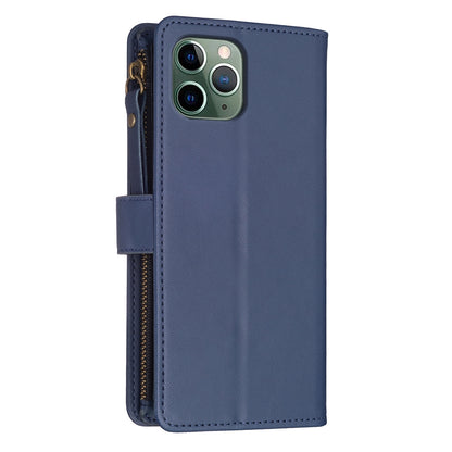 iPhone 11 Pro Max Leather Flip Phone Case with Zipper Wallet and 9 Card Slots, Durable PU + TPU Material