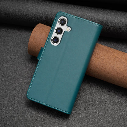 Samsung Galaxy A15 Leather Flip Phone Case with Zipper Wallet and 9 Card Slots, Durable PU + TPU Material