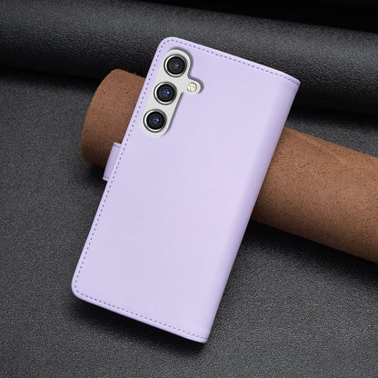 Samsung Galaxy A15 Leather Flip Phone Case with Zipper Wallet and 9 Card Slots, Durable PU + TPU Material