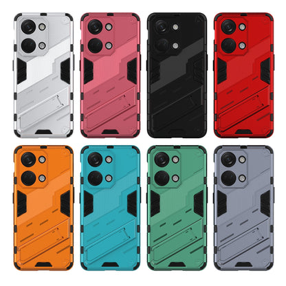 OnePlus Ace 2V Punk Shockproof Phone Case - Punk Armor 2-in-1 PC + TPU with Invisible Holder