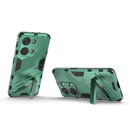 OnePlus Ace 2V Punk Shockproof Phone Case - Punk Armor 2-in-1 PC + TPU with Invisible Holder