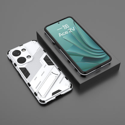 OnePlus Ace 2V Punk Shockproof Phone Case - Punk Armor 2-in-1 PC + TPU with Invisible Holder
