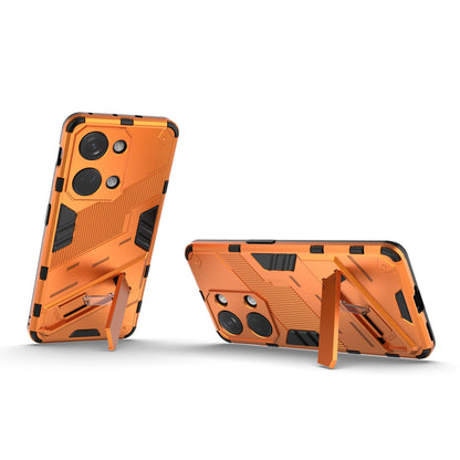 OnePlus Ace 2V Punk Shockproof Phone Case - Punk Armor 2-in-1 PC + TPU with Invisible Holder