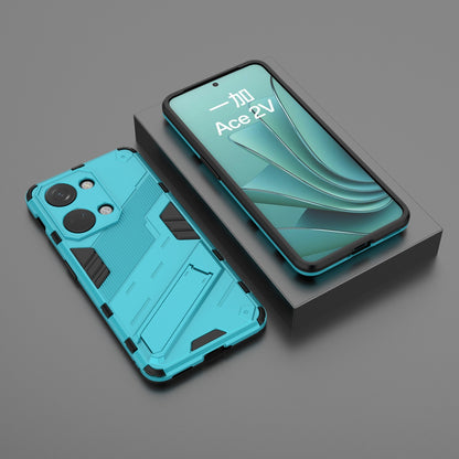 OnePlus Ace 2V Punk Shockproof Phone Case - Punk Armor 2-in-1 PC + TPU with Invisible Holder