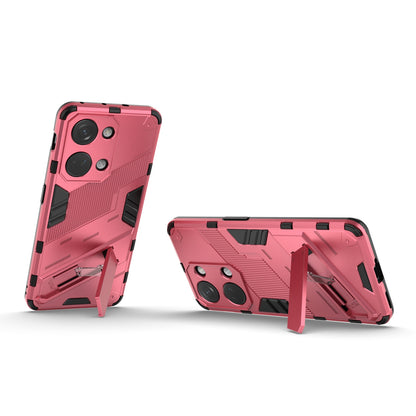OnePlus Ace 2V Punk Shockproof Phone Case - Punk Armor 2-in-1 PC + TPU with Invisible Holder
