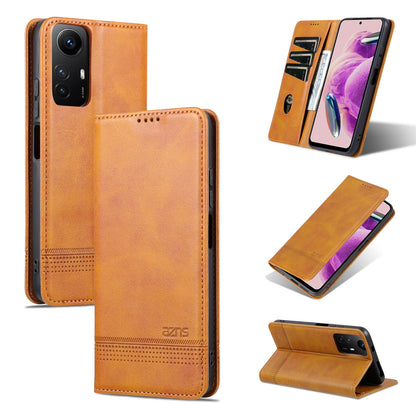 Xiaomi Redmi Note 12S Leather Wallet Case with Card Holder & Magnetic Closure