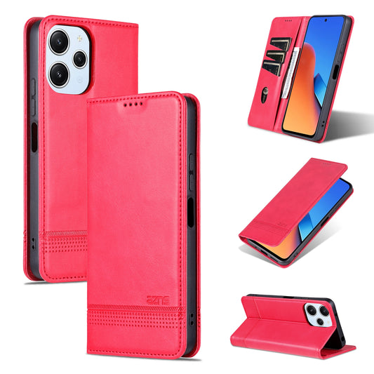 Xiaomi Redmi 12 4G Leather Wallet Case with Card Holder & Magnetic Closure