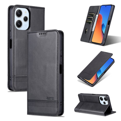 Xiaomi Redmi 12 4G Leather Wallet Case with Card Holder & Magnetic Closure