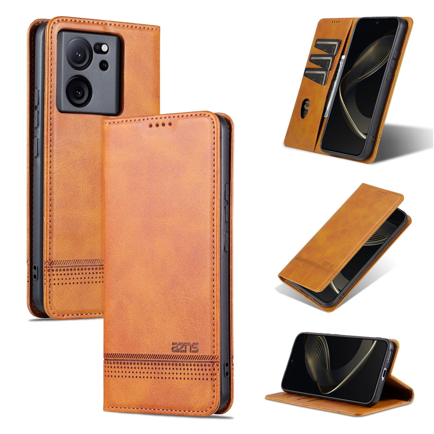 Xiaomi Redmi K60 Ultra/Mi 13T/13T Pro Leather Wallet Case with Card Holder & Magnetic Closure