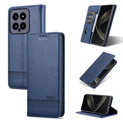 Xiaomi 14 Leather Wallet Case with Card Holder & Magnetic Closure