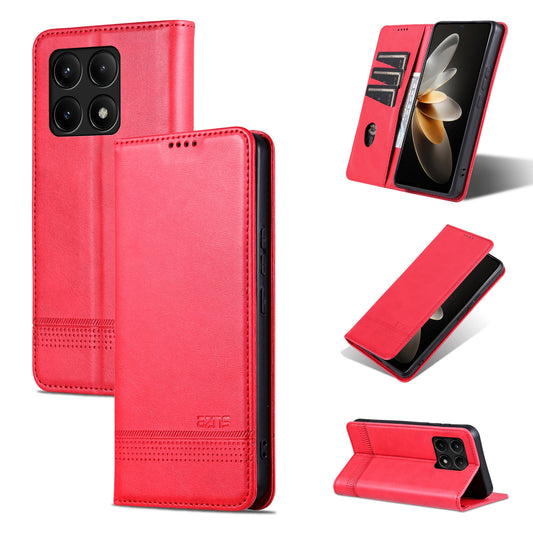 Xiaomi Redmi K70/K70 Pro Leather Wallet Case with Card Holder & Magnetic Closure