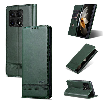 Xiaomi Redmi K70/K70 Pro Leather Wallet Case with Card Holder & Magnetic Closure