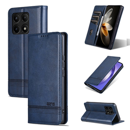 Xiaomi Redmi K70/K70 Pro Leather Wallet Case with Card Holder & Magnetic Closure