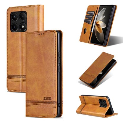 Xiaomi Redmi K70E Leather Wallet Case with Card Holder & Magnetic Closure