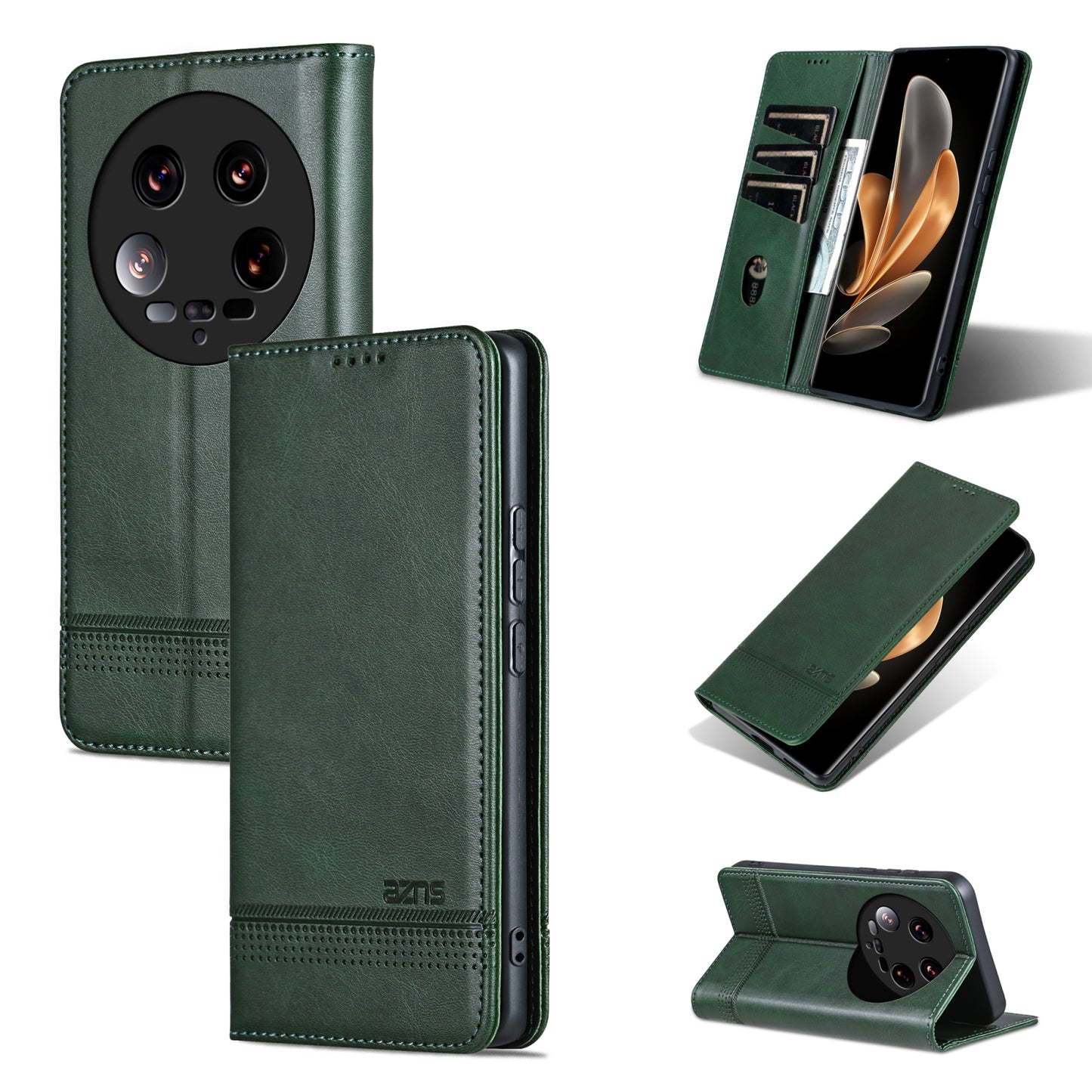 Xiaomi 14 Ultra Leather Wallet Case with Card Holder & Magnetic Closure