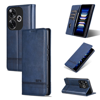 Xiaomi Redmi Turbo 3 Leather Wallet Case with Card Holder & Magnetic Closure