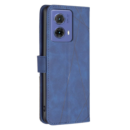 Motorola Moto G85 Rhombus Texture Leather Phone Case with Magnetic Buckle and Card Holder