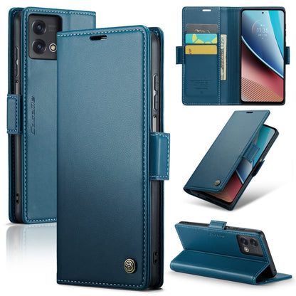 Motorola Moto G Stylus 5G 2023 Case - RFID Anti-Theft Litchi Texture Leather Wallet with Stand and Card Slots