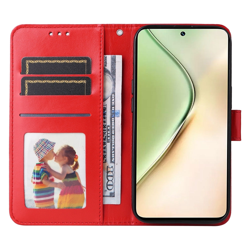 For vivo Y200 Sunflower Embossed Leather Wallet Phone Case with Kickstand and Card Holder
