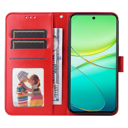 vivo T3x 5G Global Sunflower Embossed Leather Wallet Phone Case with Kickstand and Card Holder