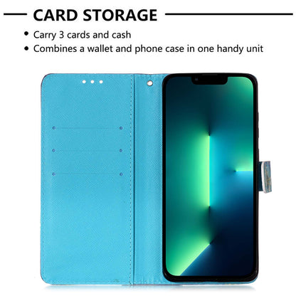 iPhone 15 Pro Leather Flip Phone Case with 3D Painted Design, Card Holder, Wallet & Stand Function - Durable Protection & Easy Access