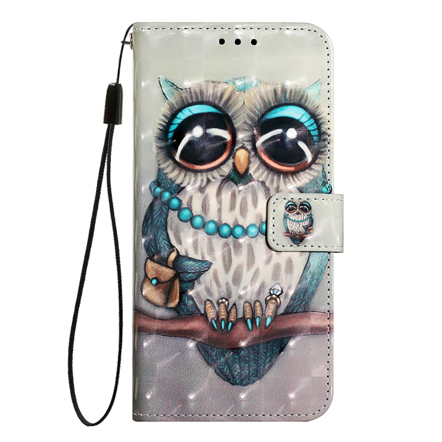 iPhone 16e Leather Flip Phone Case with 3D Painted Design, Card Holder, Wallet & Stand Function - Durable Protection & Easy Access
