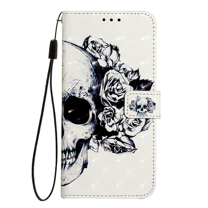 iPhone 16e Leather Flip Phone Case with 3D Painted Design, Card Holder, Wallet & Stand Function - Durable Protection & Easy Access