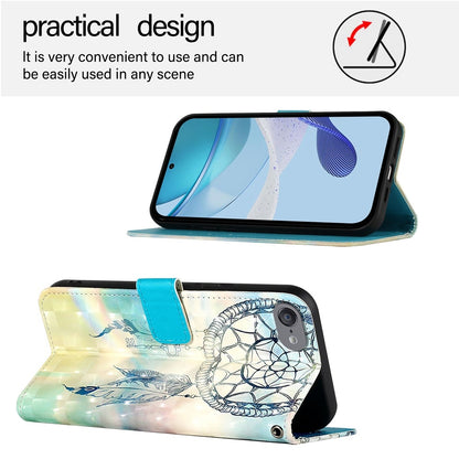 iPod Touch 5/6/7 Leather Flip Phone Case with 3D Painted Design, Card Holder, Wallet & Stand Function - Durable Protection & Easy Access